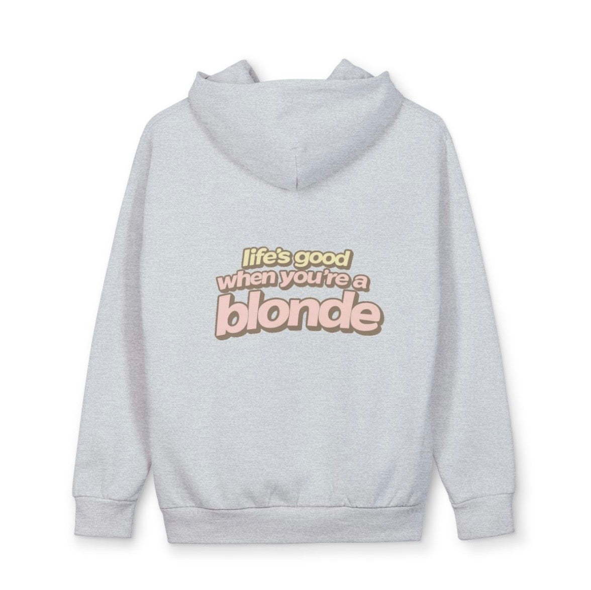 Life’s Good When You’re a Blonde Hoodie | Premium Oversized Hoodie, alternate view 4