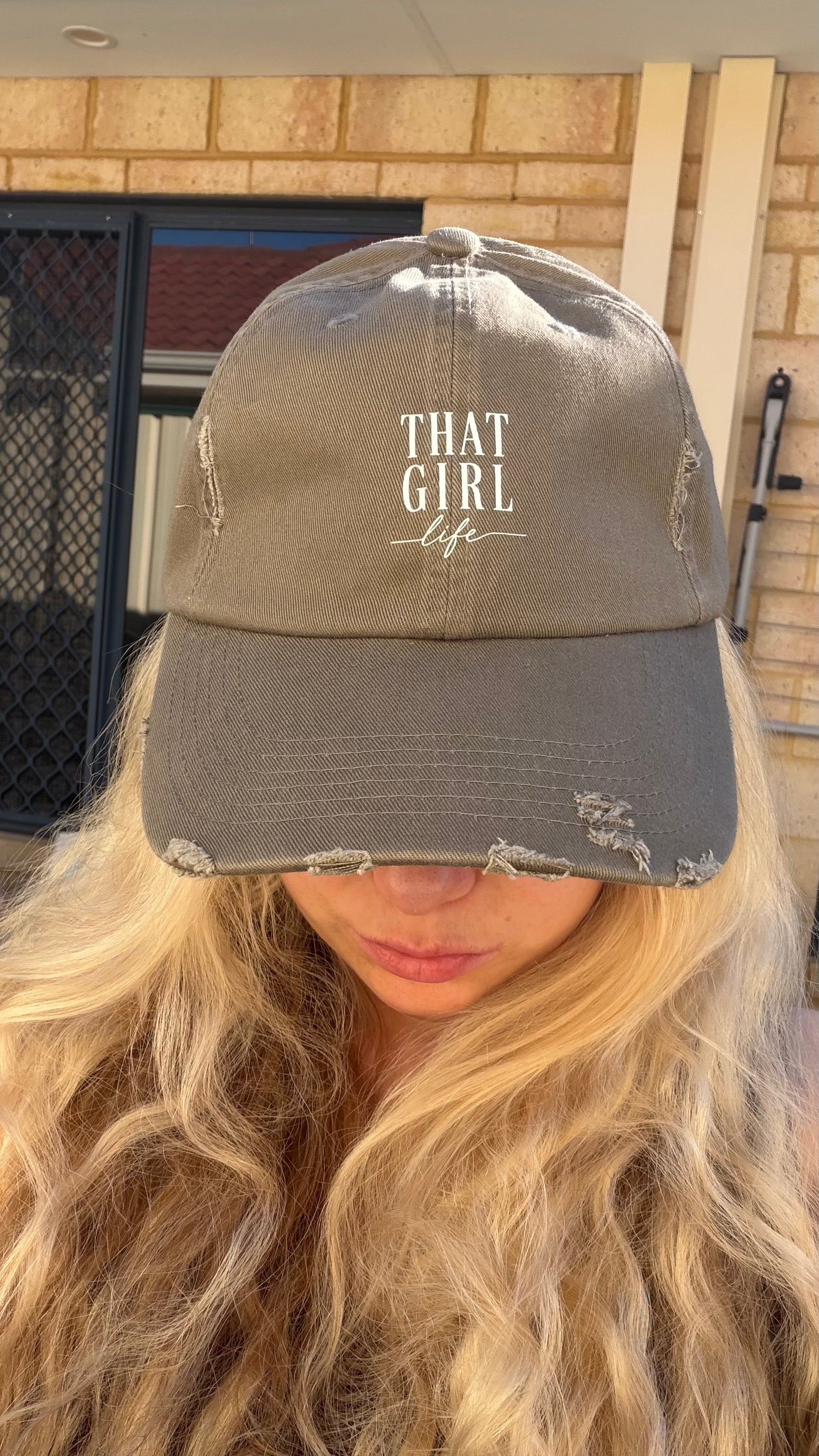 That Girl Life -  Distressed Cap