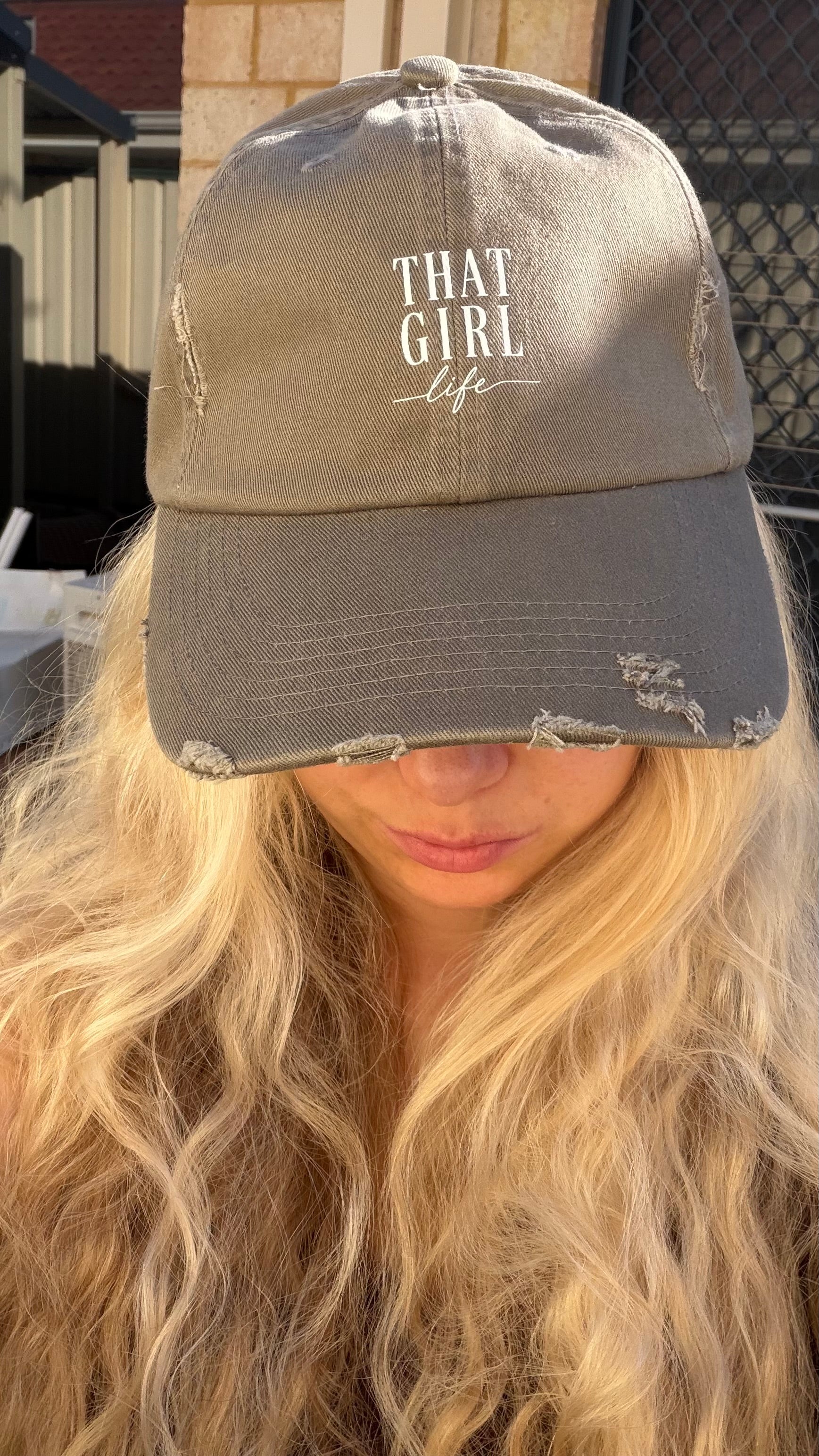 That Girl Life -  Distressed Cap