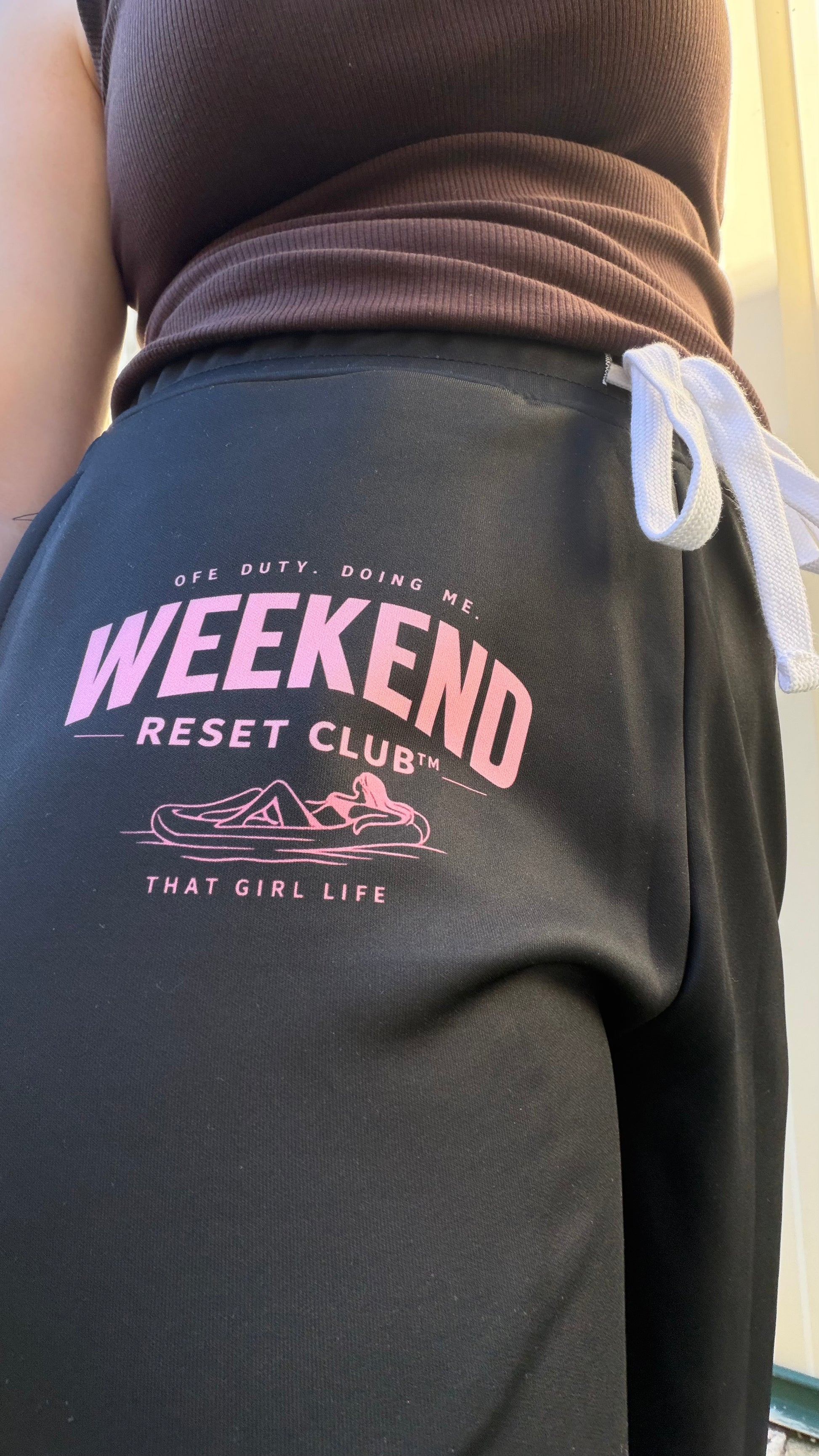 Weekend Reset Club Joggers – Black
