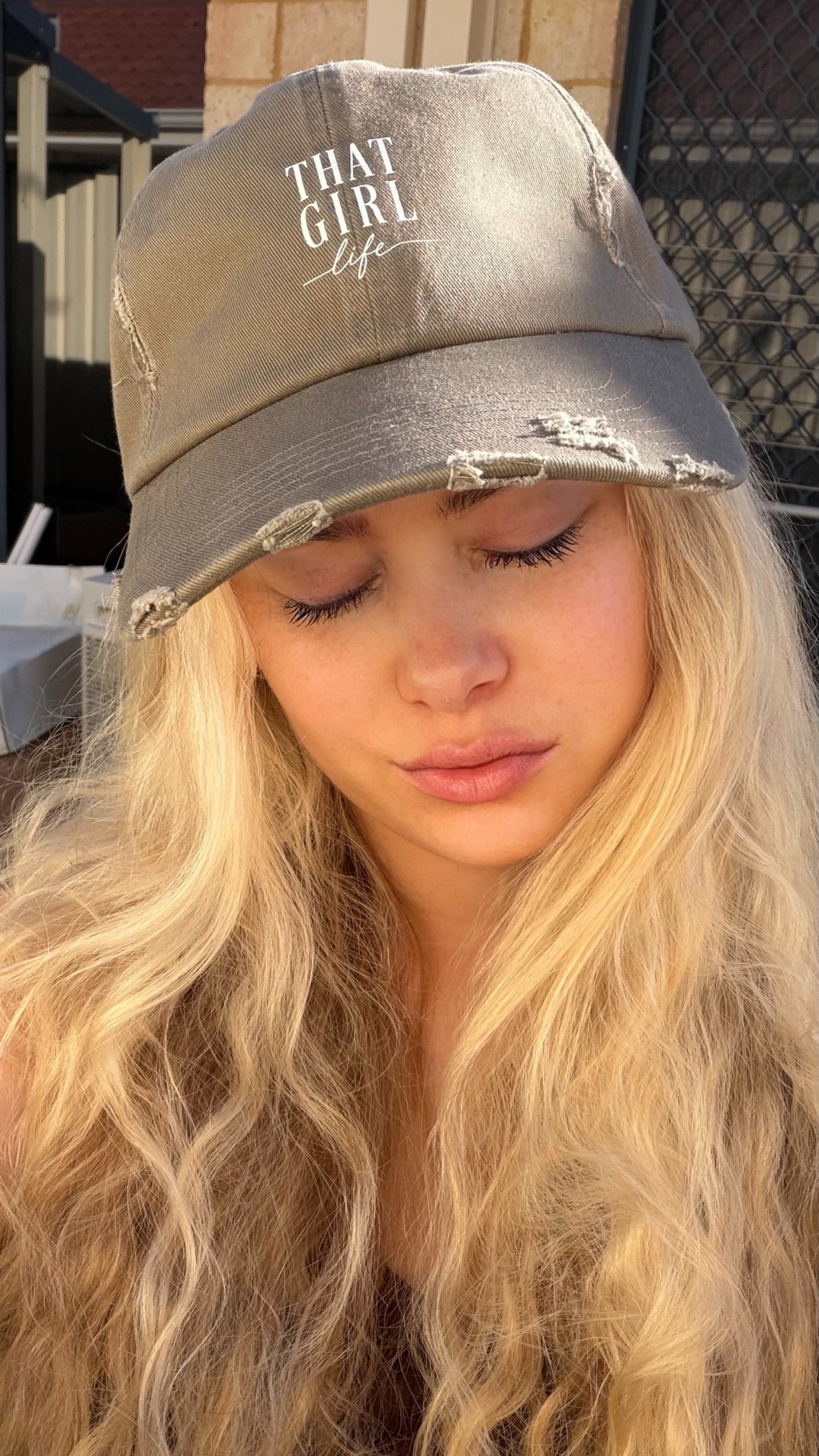 That Girl Life -  Distressed Cap