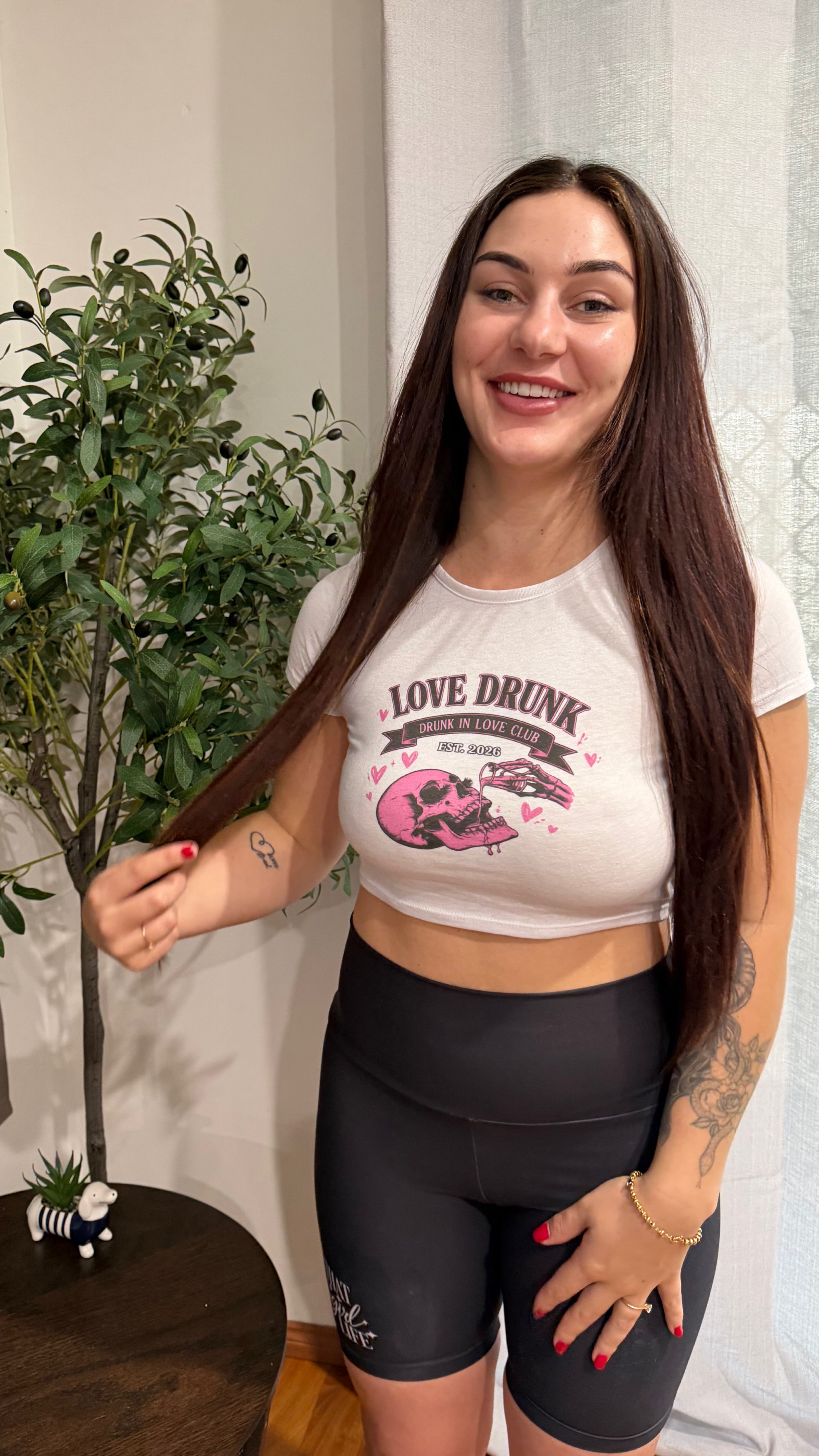Love Drunk Baby Tee – That Girl Club Edition