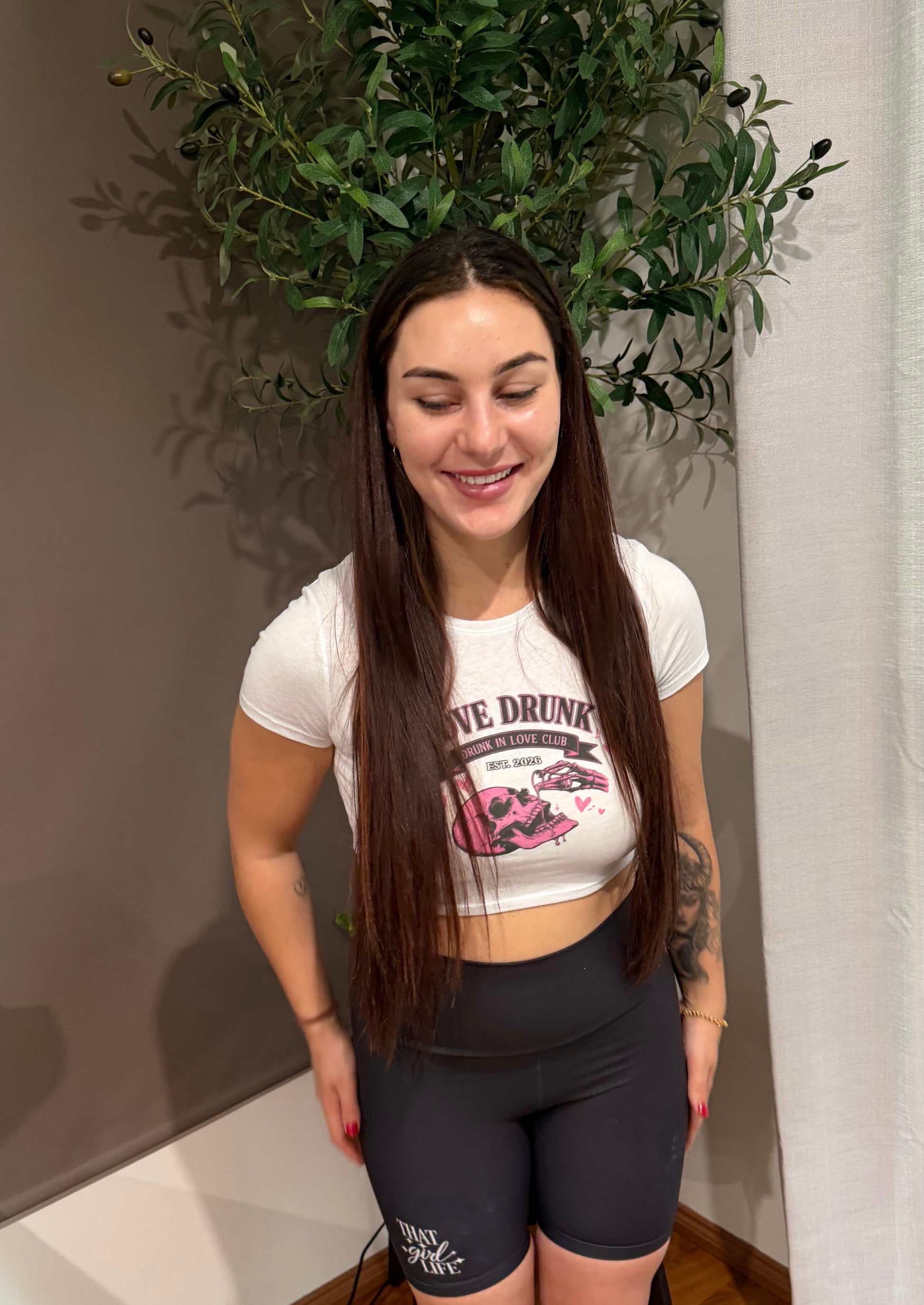 Love Drunk Baby Tee – That Girl Club Edition