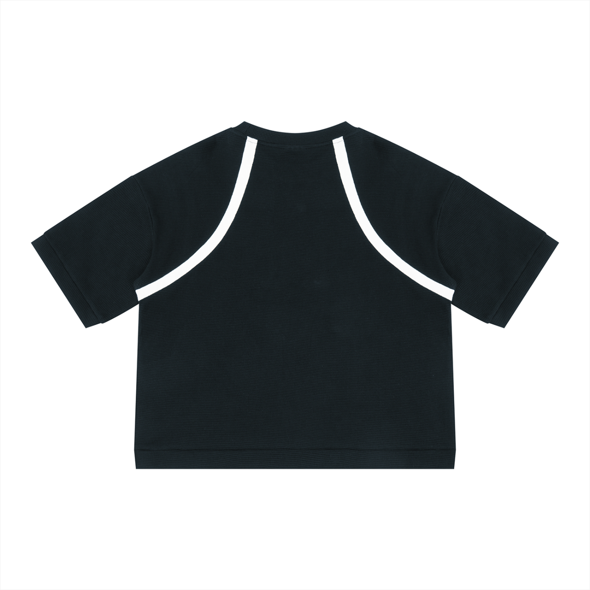 MISS GUIDED -  Block Waffle Boxy Tee