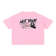 Not Your Boo limited edition Halloween tee in pink, view 2