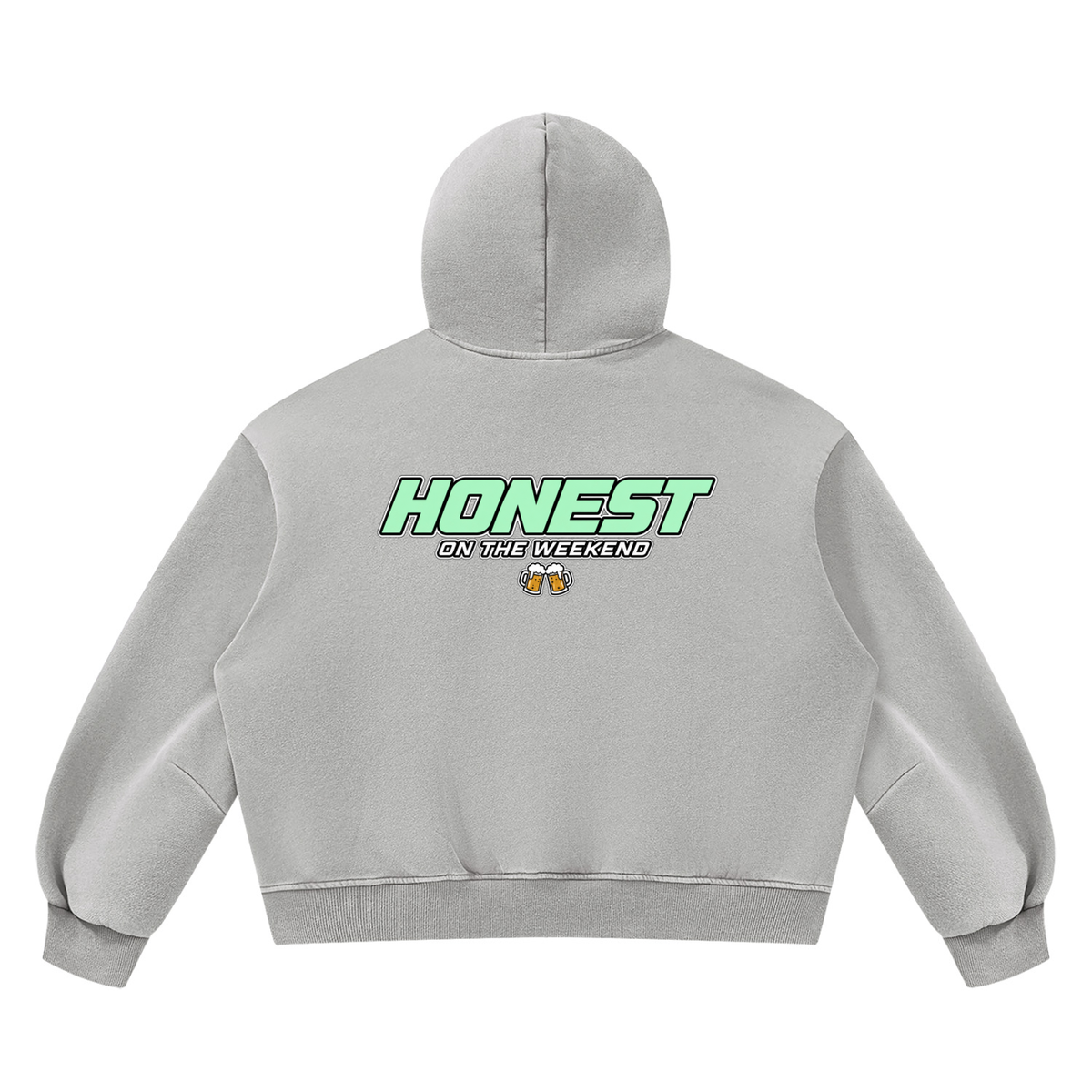 Honest On The Weekend - Oversized Washed Hoodie