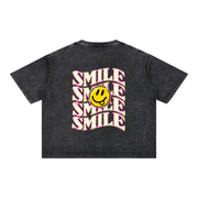 SMILE – Snow Wash Oversized Tee