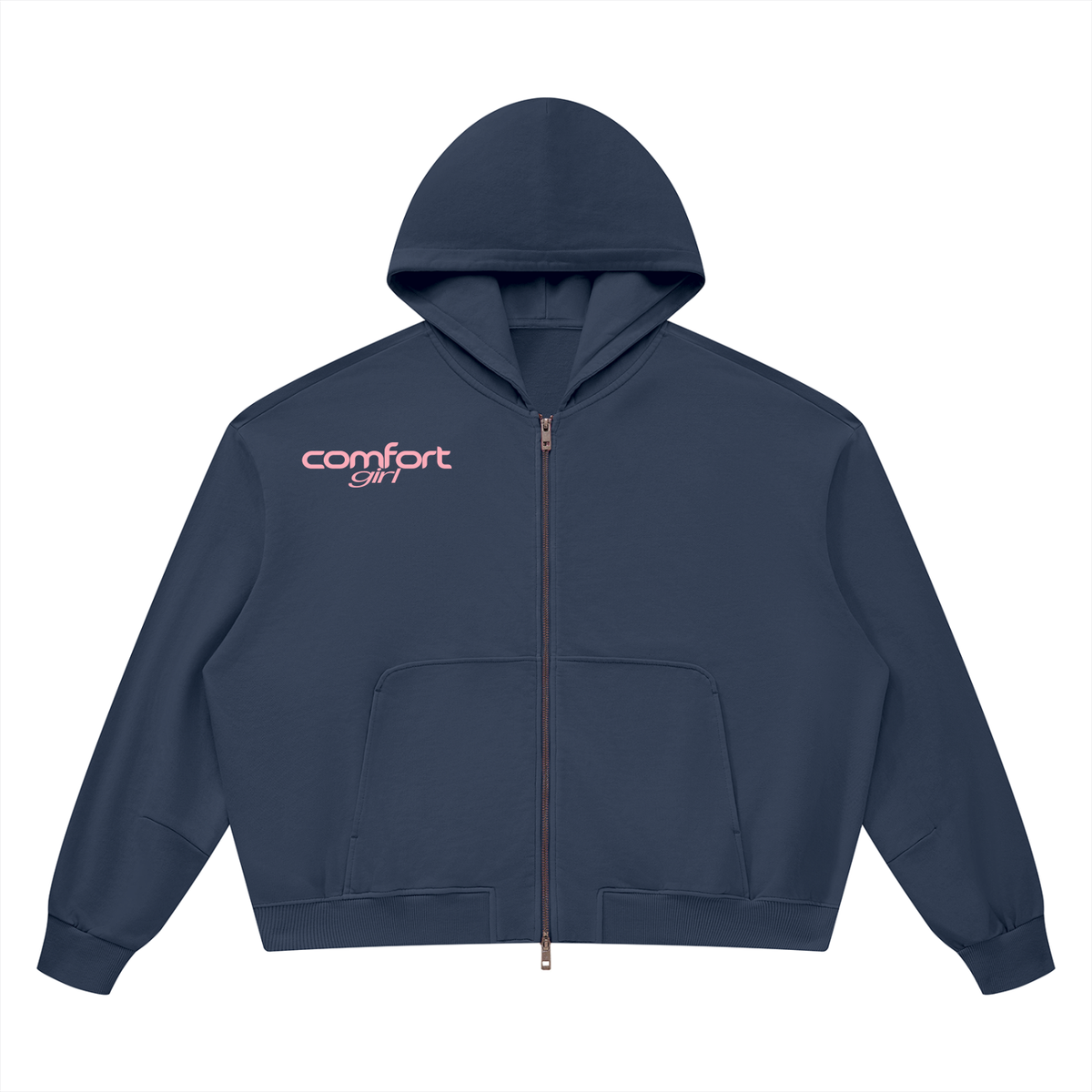 Comfort Girl - Vintage Wash Zip Hoodie