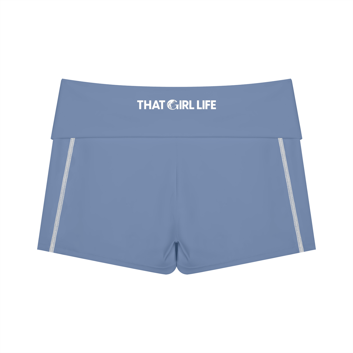 Ocean Blue Active Shorts | That Girl Life, alternate view 1