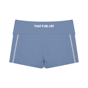 Ocean Blue Active Shorts | That Girl Life, alternate view 1