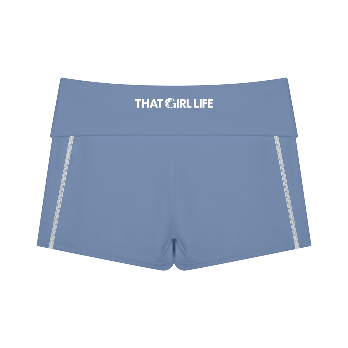 Ocean Blue Active Shorts | That Girl Life, alternate view 1
