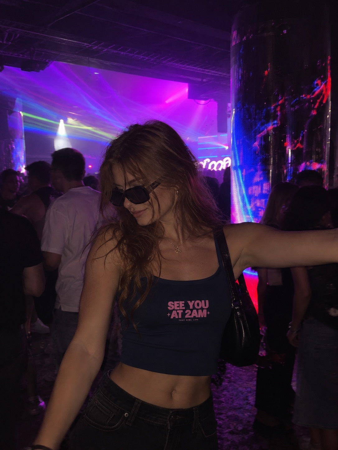 See You At 2AM Cami Tank worn on a night out